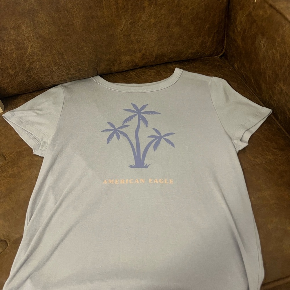 American Eagle Light Gray T-Shirt